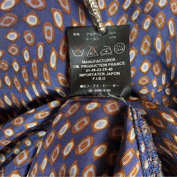 Vintage Isabel Marant Blouse Women‎ Sz 1 US 4 Long Sleeve Abstract Print Button - Picture 15 of 16
